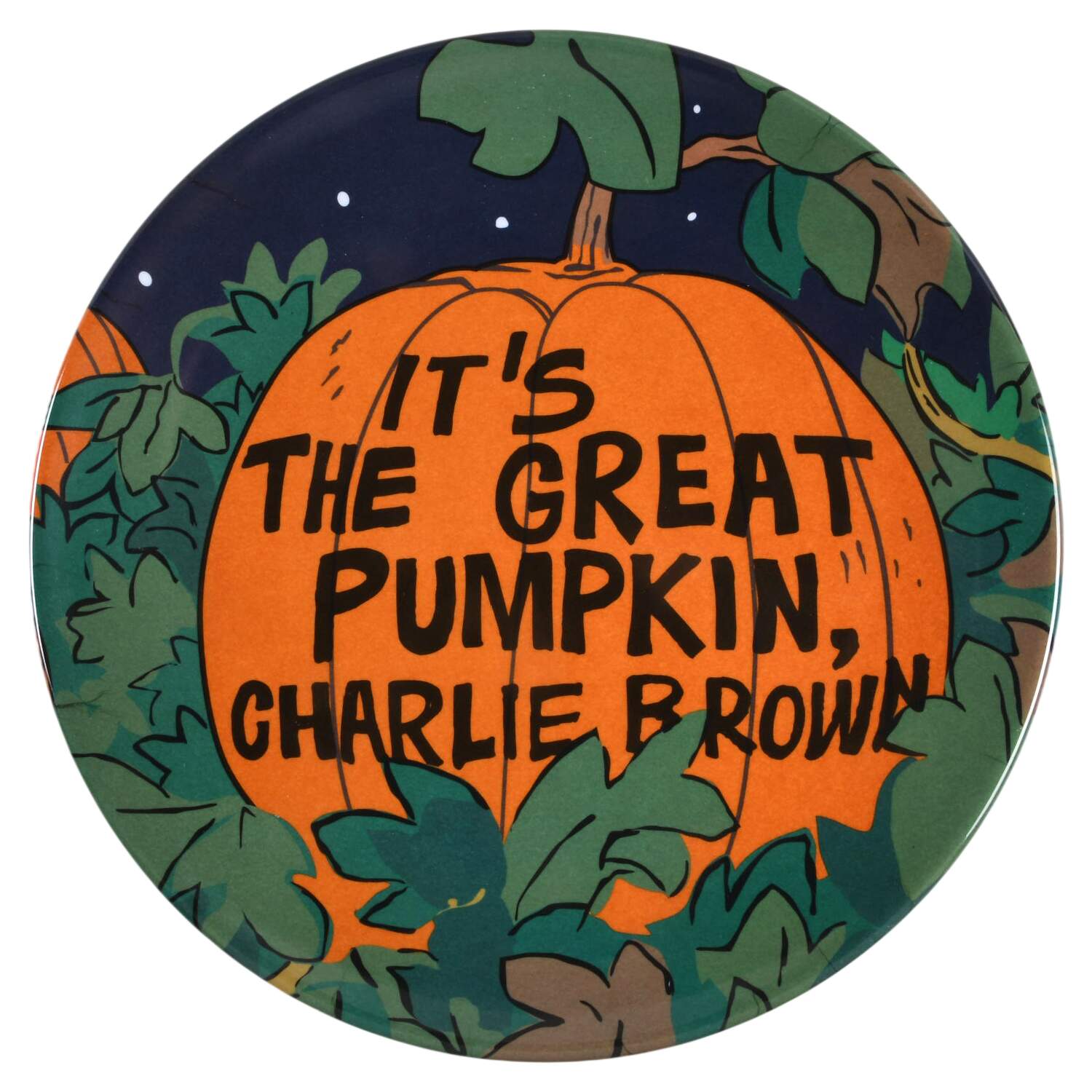 Peanuts Halloween Melamine Dinner Plate by Zrike-1