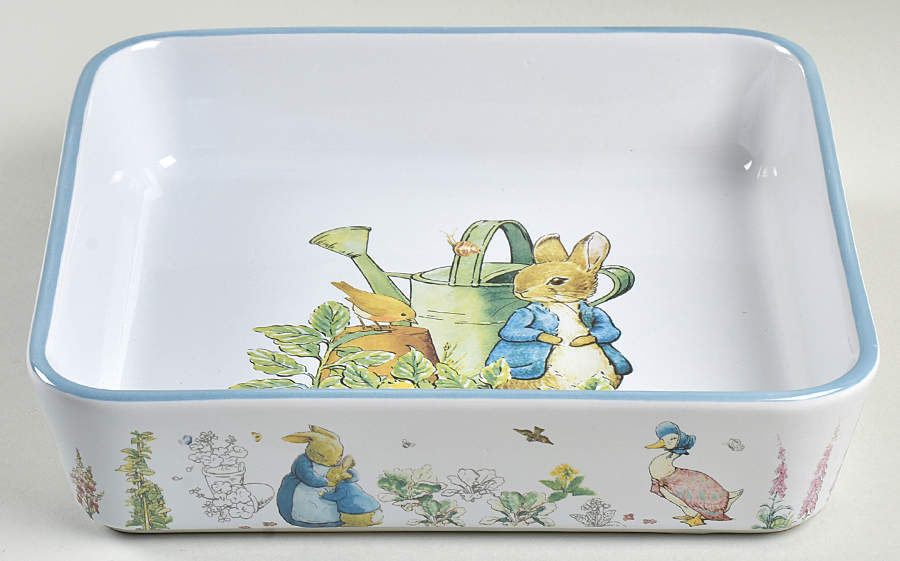 Peter Rabbit Classic 9" Square Baker by Zrike-1