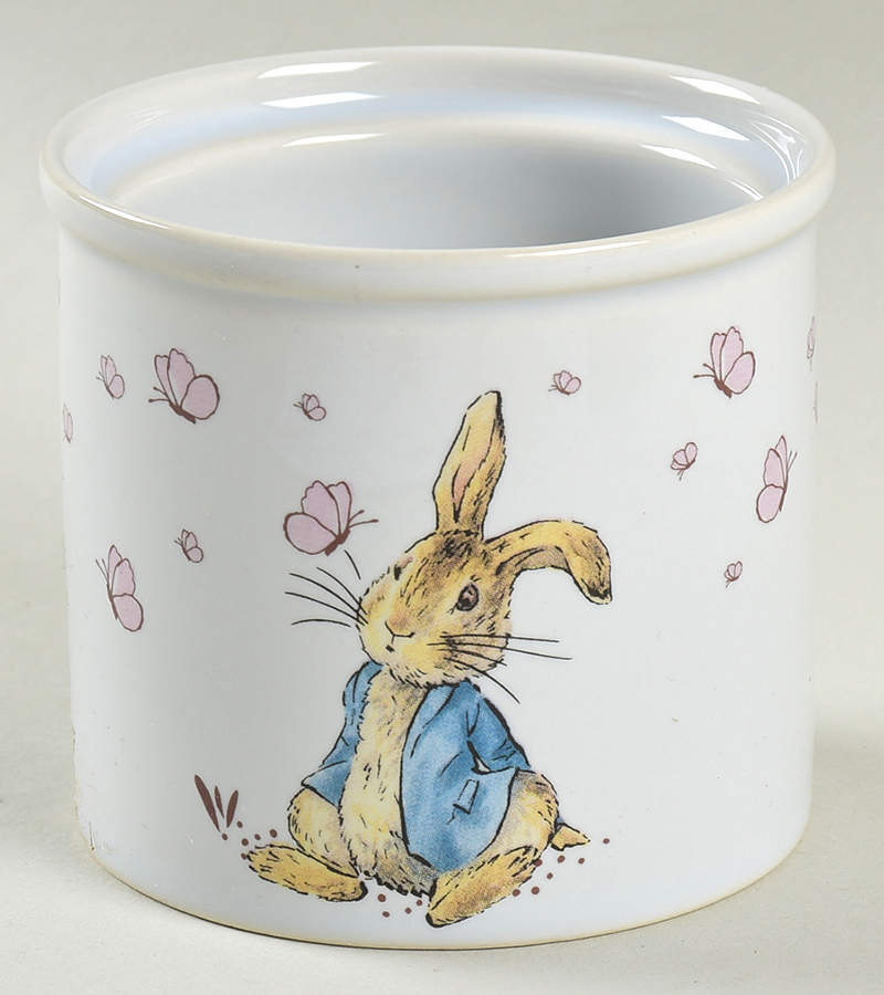 Peter Rabbit Gold Sugar Bowl No Lid by Zrike-1