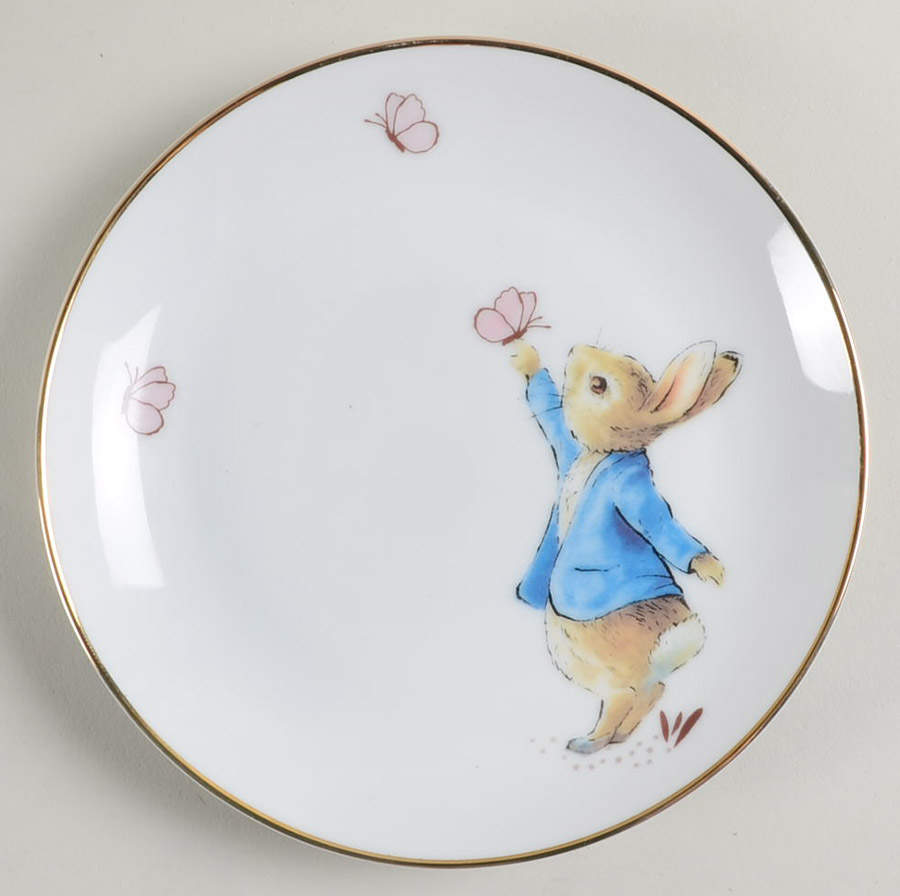 Peter Rabbit Gold Appetizer Plate by Zrike-1