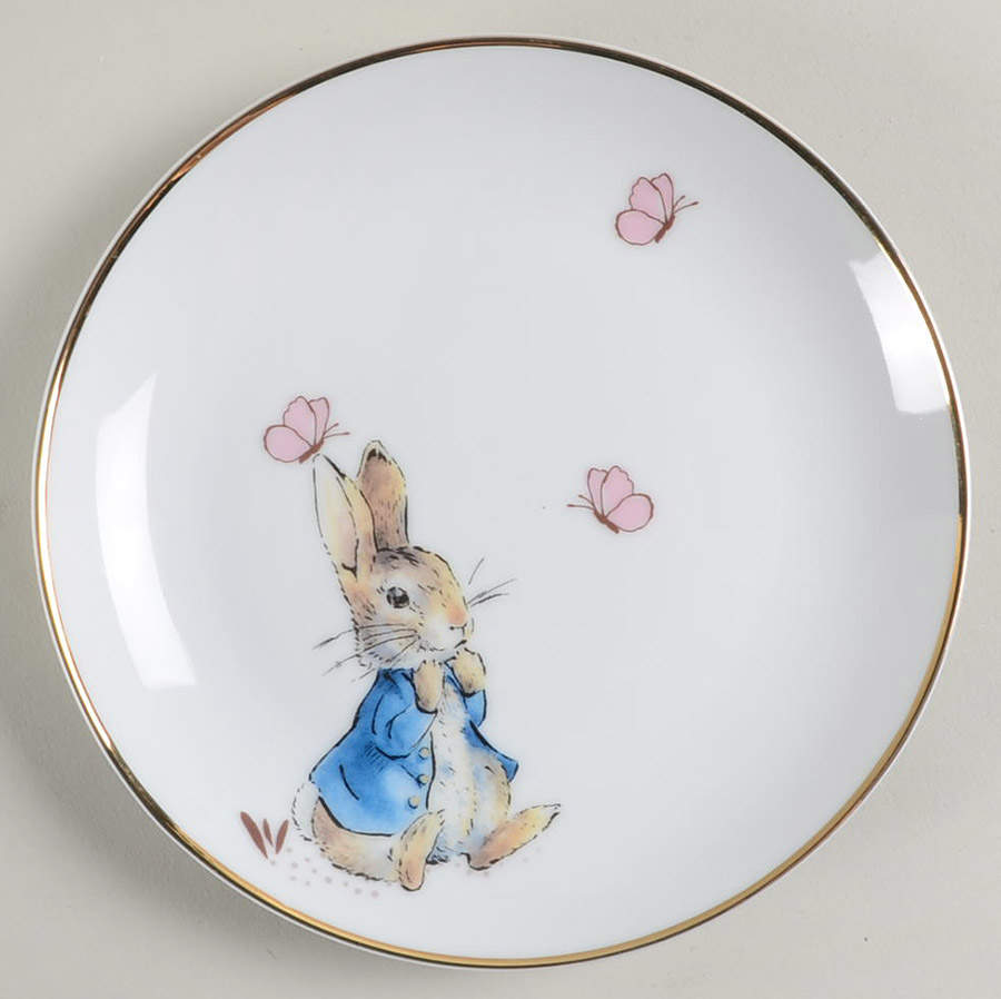 Peter Rabbit Gold Appetizer Plate by Zrike-1