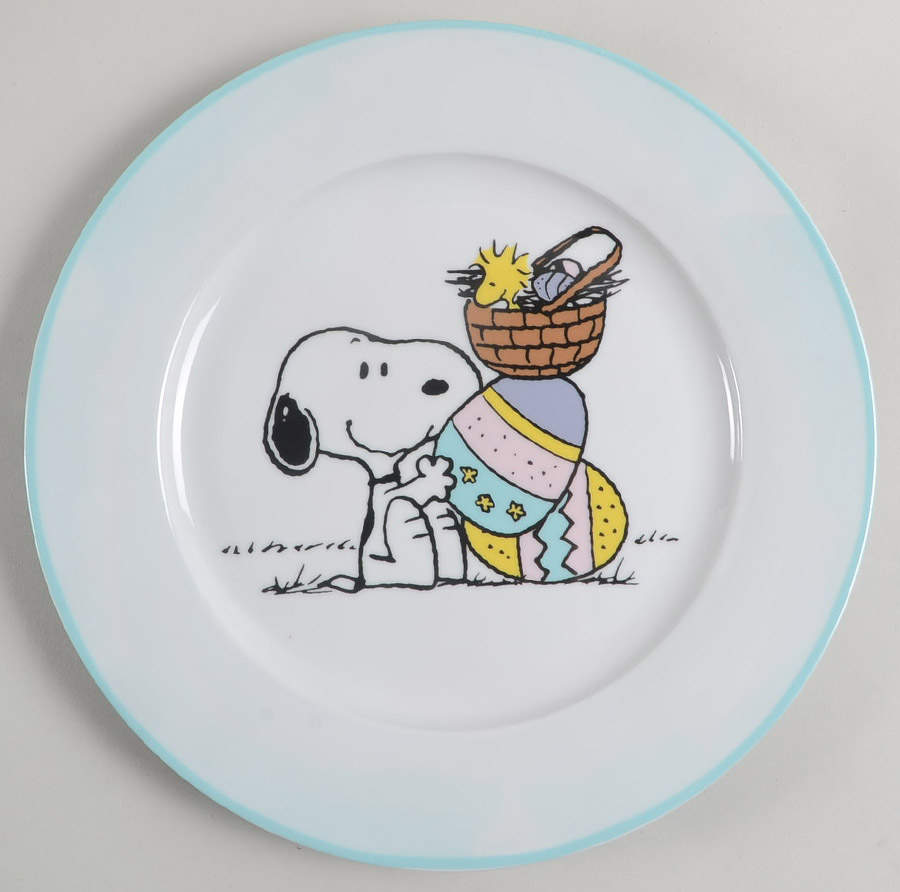 Peanuts Easter Dinner Plate by Zrike-1