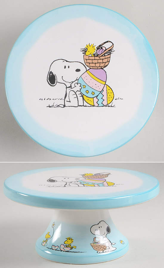 Peanuts Easter 7" Diameter Pedestal Cake Stand by Zrike-1