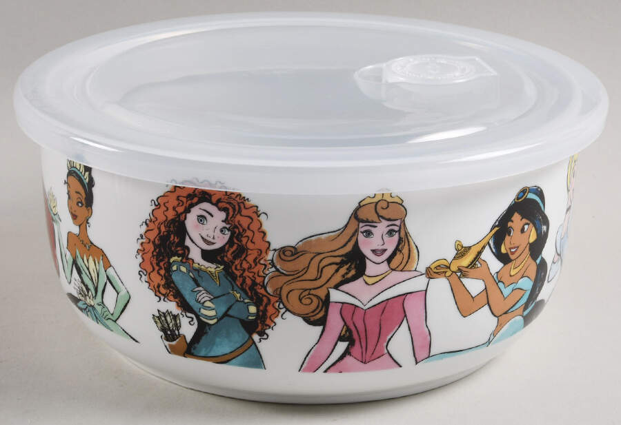 Disney Movies (Miscellaneous) 32 Oz Round Plastic Microwave Bowl w/Vent Lid by Zrike-1