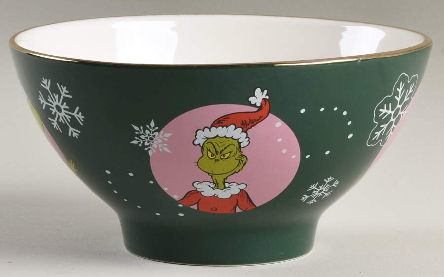 The Grinch (Miscellaneous) Soup/Cereal Bowl by Zrike-1