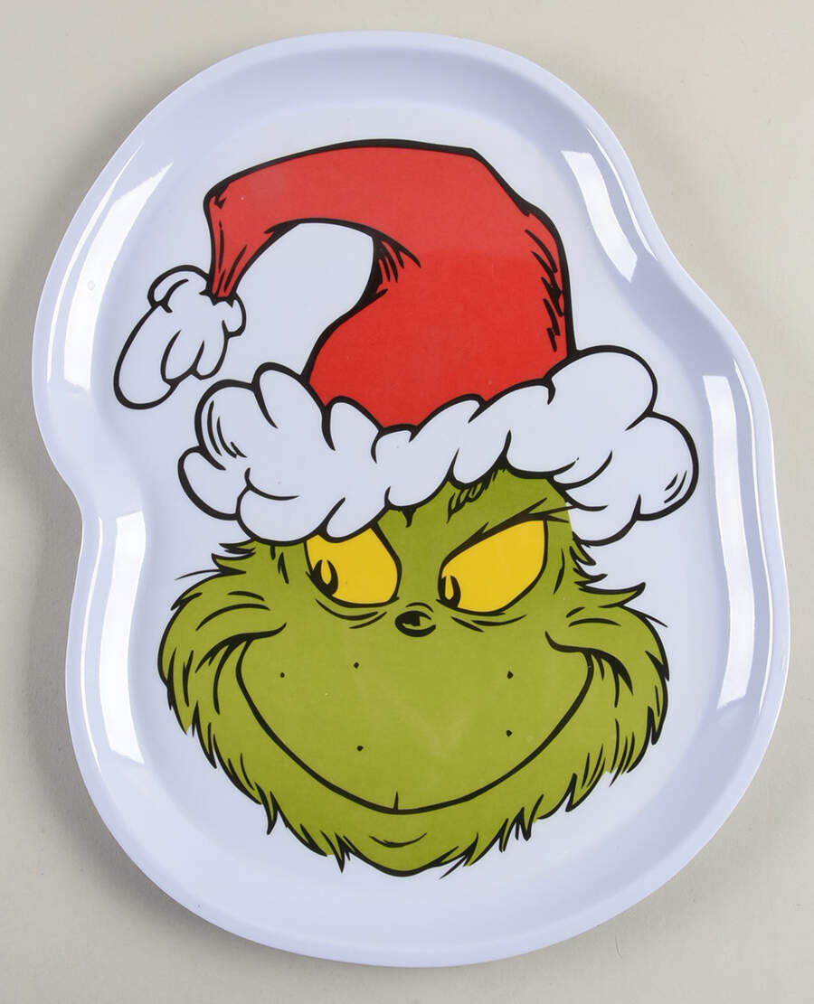 The Grinch (Miscellaneous) 14" Melamine Figural Serving Tray by Zrike-1