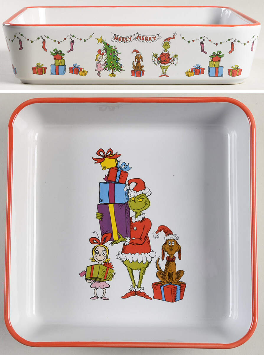 The Grinch (Miscellaneous) 9" Square Baker by Zrike-1