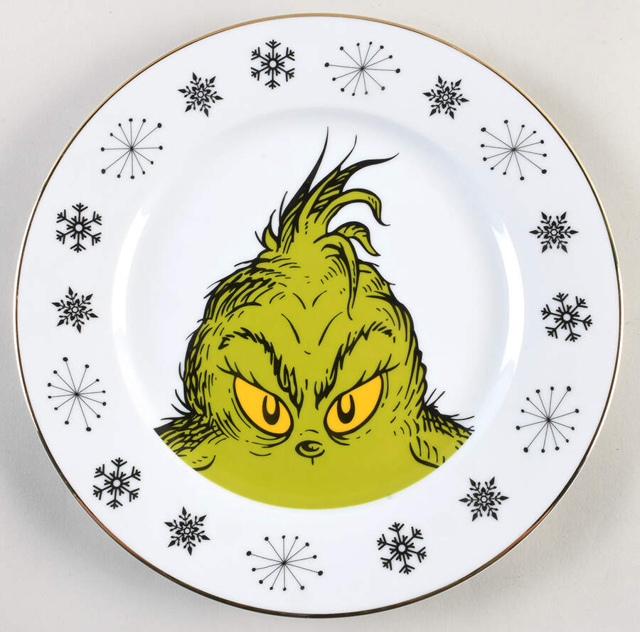 The Grinch (Miscellaneous) Dinner Plate by Zrike-1