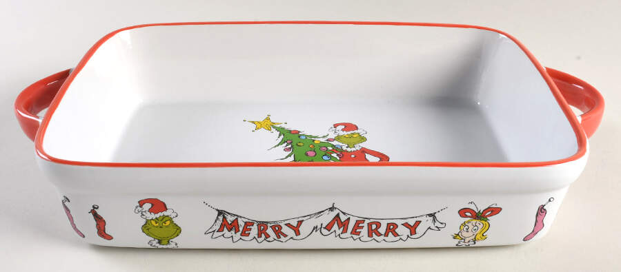 The Grinch (Miscellaneous) 12" Rectangular Baker by Zrike-1