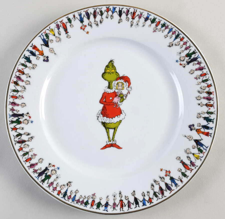 The Grinch (Miscellaneous) Dinner Plate by Zrike-1
