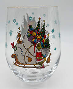 The Grinch (Miscellaneous) Glassware Stemless Wine by Zrike-1