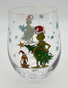 The Grinch (Miscellaneous) Glassware Stemless Wine by Zrike-1