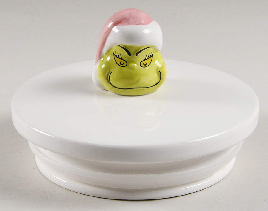 The Grinch (Miscellaneous) Lid for Cookie Jar by Zrike-1