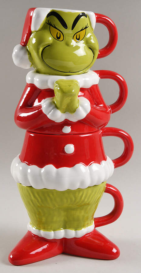 The Grinch (Miscellaneous) Stacking Mug - Set of 4 by Zrike-1