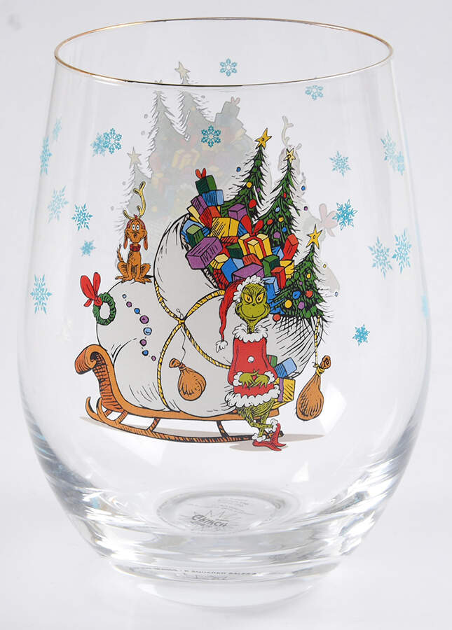 The Grinch (Miscellaneous) Glassware Stemless Wine by Zrike-1