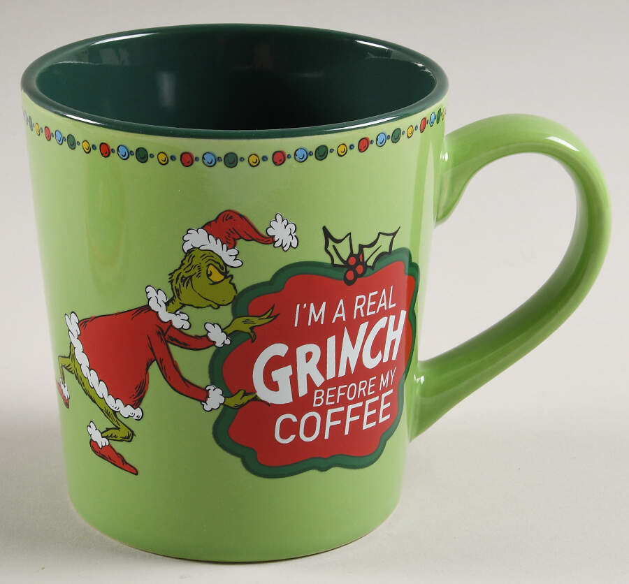 The Grinch (Miscellaneous) Mug for Mug & Coaster Set by Zrike-1