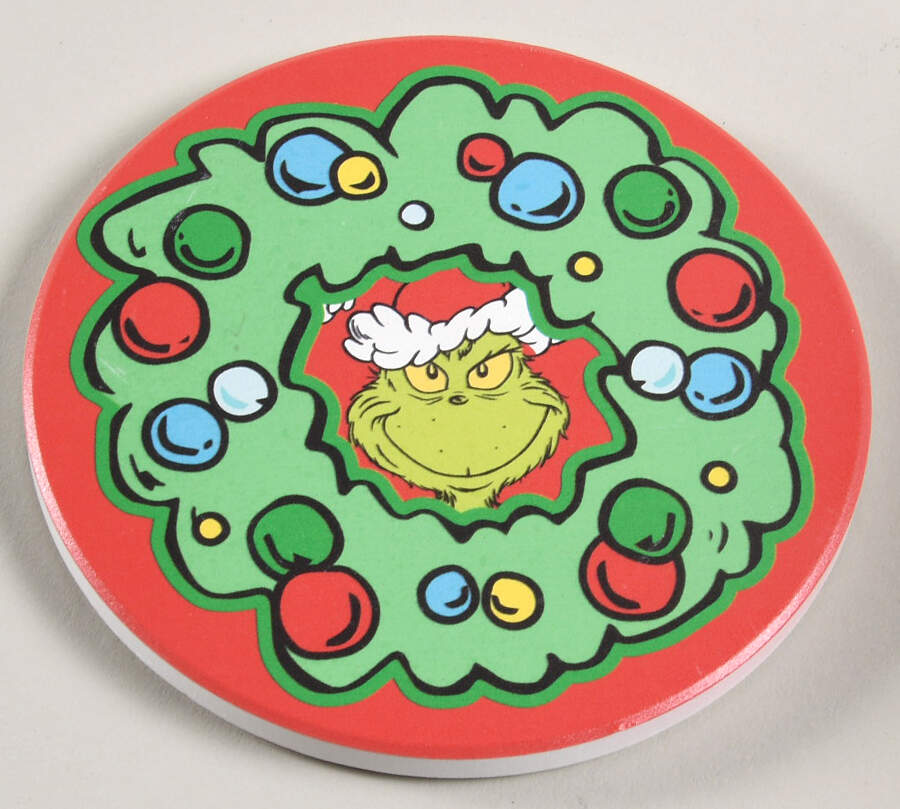 The Grinch (Miscellaneous) Coaster for Mug & Coaster Set by Zrike-1