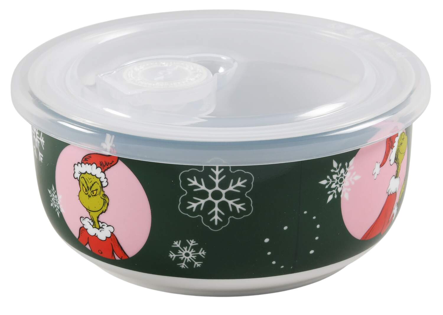The Grinch (Miscellaneous) 16 Oz Round Plastic Microwave Bowl & Vented Lid by Zrike-1