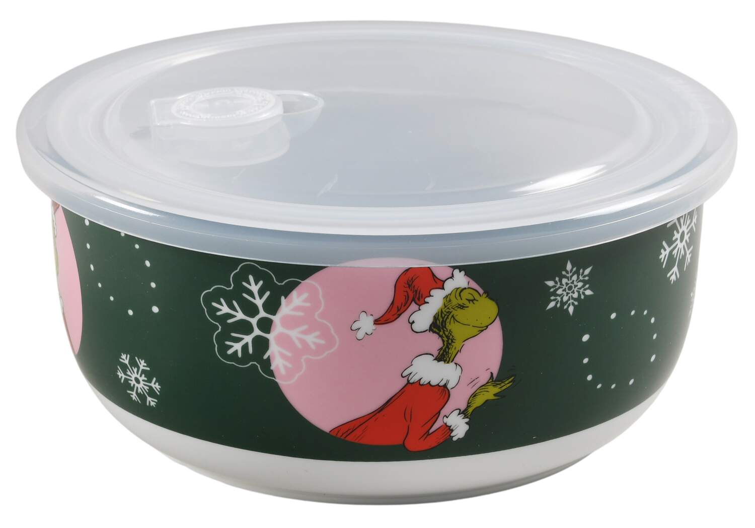 The Grinch (Miscellaneous) 32 Oz Round Plastic Microwave Bowl w/Vent Lid by Zrike-1