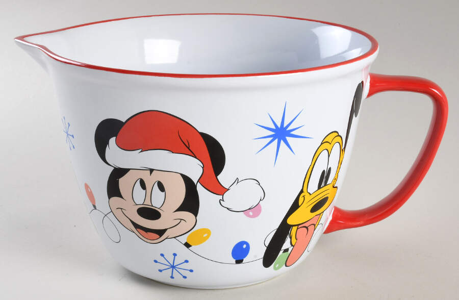 Mickey and Minnie Christmas Fun Batter Bowl by Zrike-1