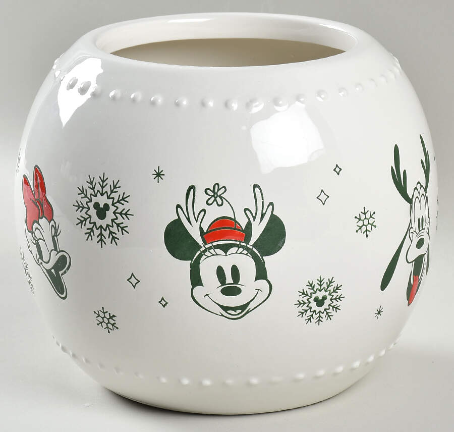Mickey and Minnie Christmas Fun Figural Cookie Jar No Lid by Zrike-1