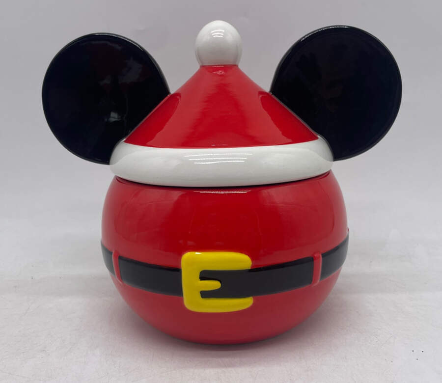Mickey and Minnie Christmas Fun Figural Cookie Jar & Lid by Zrike-1