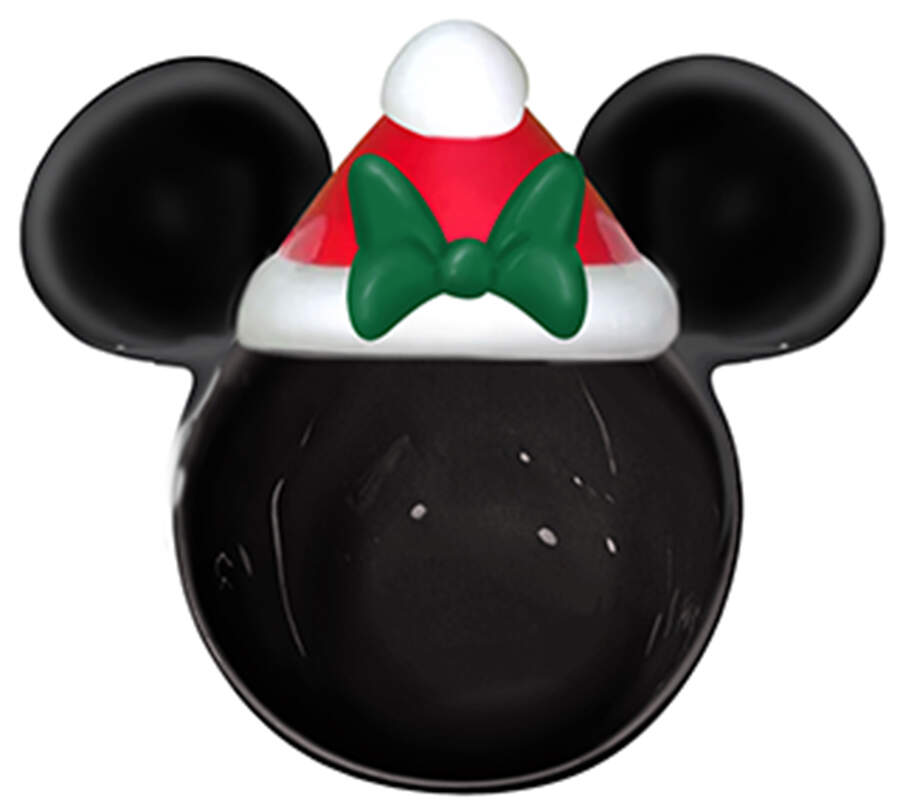Mickey and Minnie Christmas Fun Snack Dish by Zrike-1