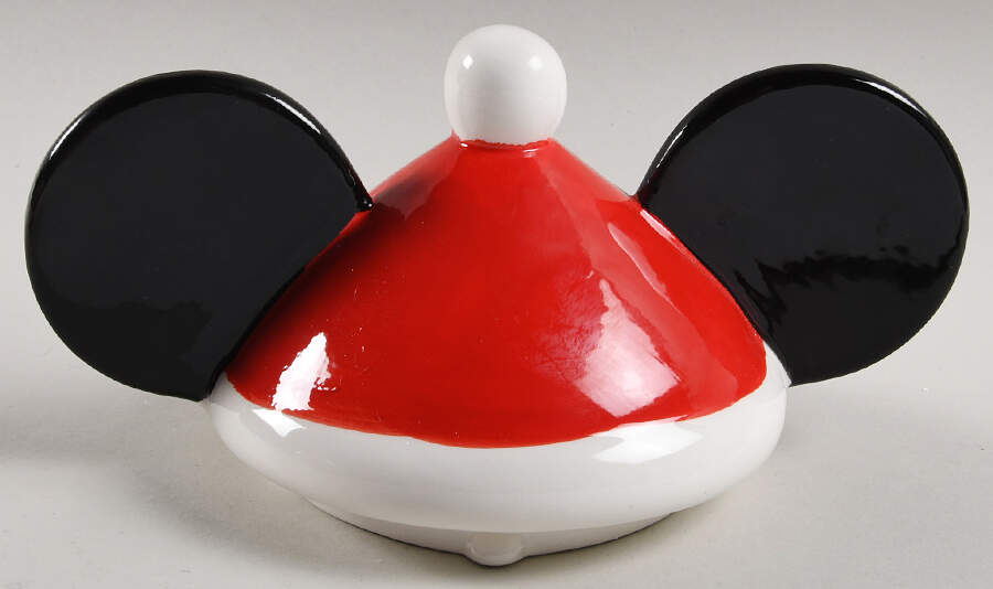 Mickey and Minnie Christmas Fun Lid for Figural Teapot by Zrike-1