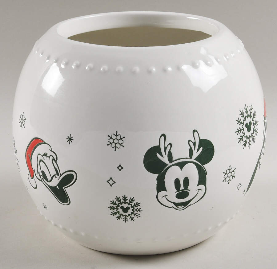 Mickey and Minnie Christmas Fun Figural Cookie Jar No Lid by Zrike-1