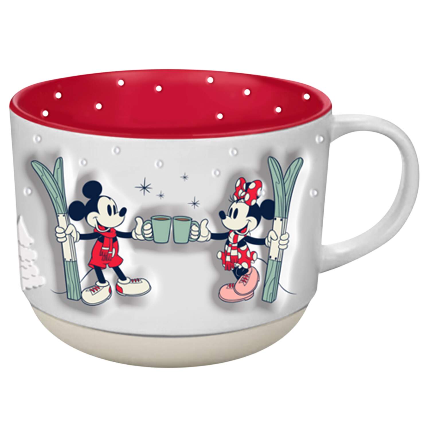 Mickey and Minnie Christmas Fun Cocoa Mug by Zrike-1