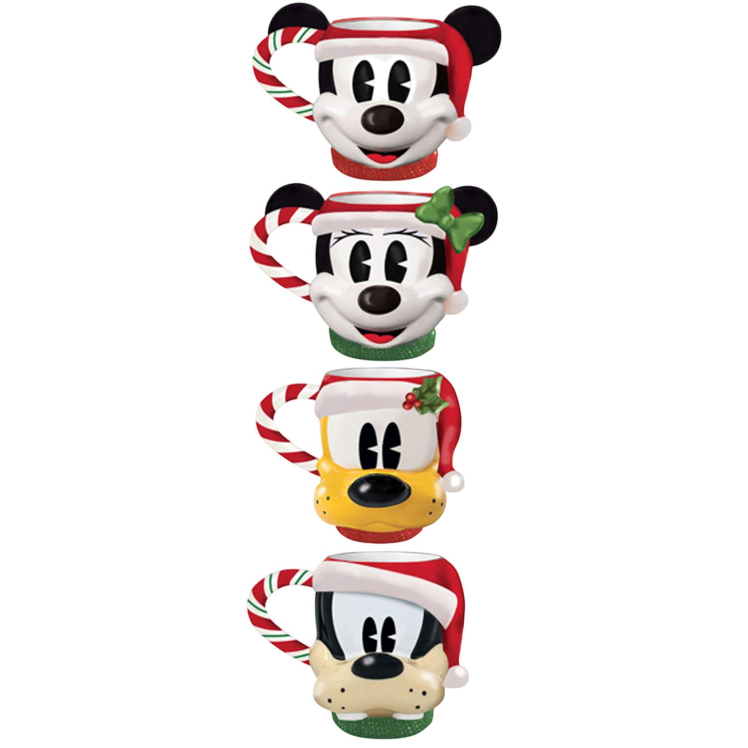 Mickey and Minnie Christmas Fun Stacking Mug - Set of 4 by Zrike-1