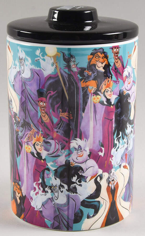 Disney Villians Medium Canister & Lid by Zrike-1