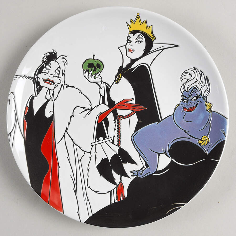Disney Villians Salad Plate by Zrike-1