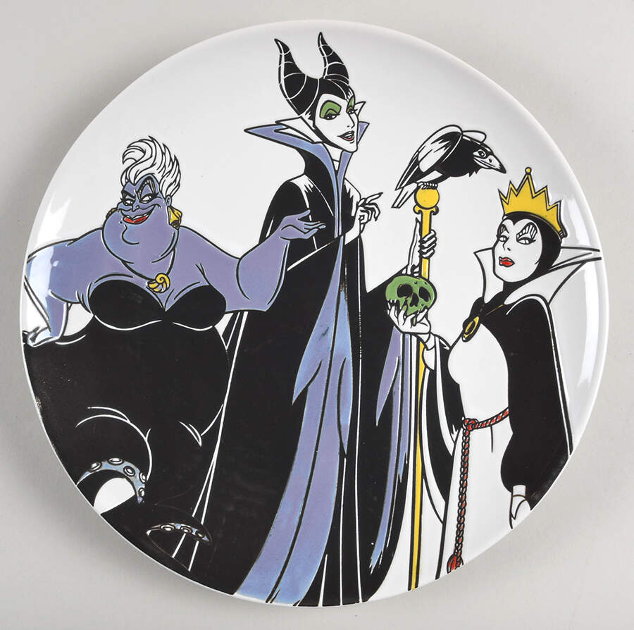 Disney Villians Dinner Plate by Zrike-1
