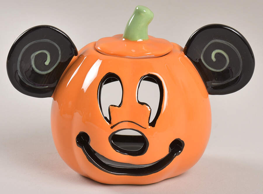 Mickey Pumpkin Jack-O-Lantern Tea Light Candleholder by Zrike-1