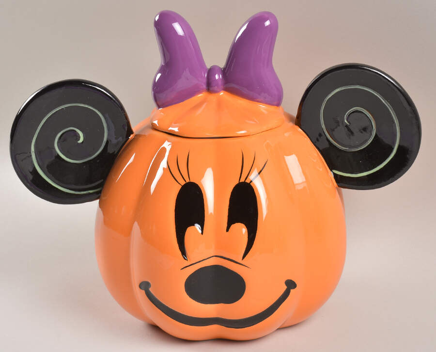 Mickey Pumpkin Figural Cookie Jar & Lid by Zrike-1