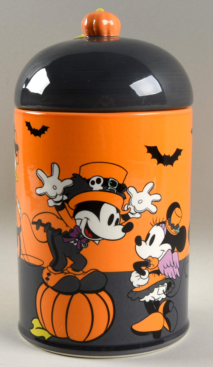 Mickey Pumpkin Medium Canister & Lid by Zrike-1