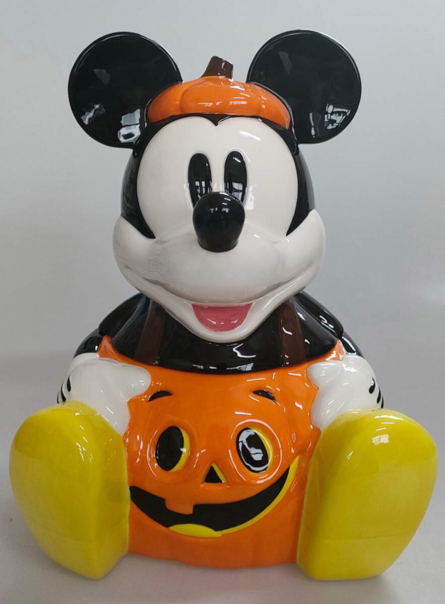 Mickey Pumpkin Figural Cookie Jar & Lid by Zrike-1