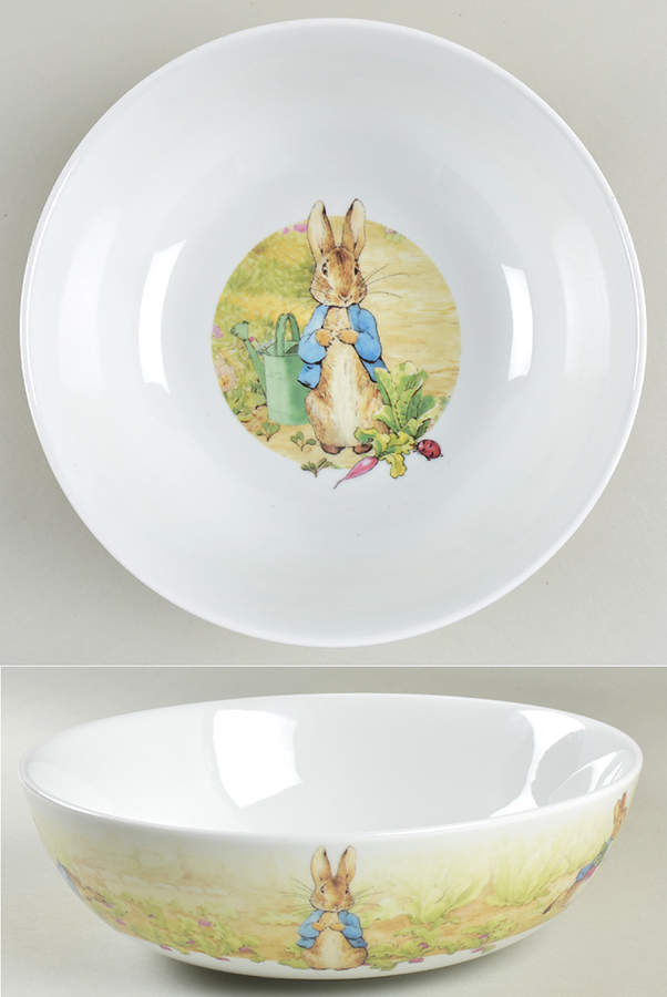Peter Rabbit Green Meadow 9" Round Serving Bowl by Zrike-1