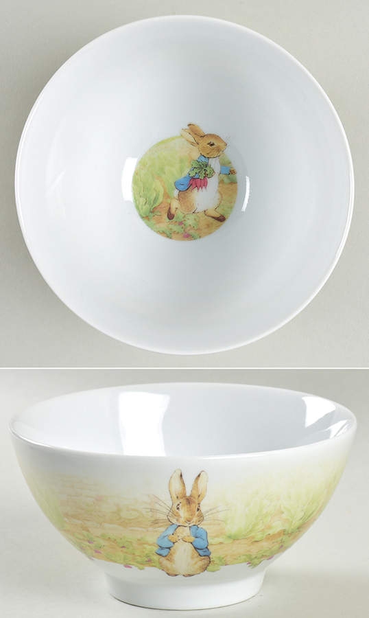 Peter Rabbit Green Meadow Soup/Cereal Bowl by Zrike-1
