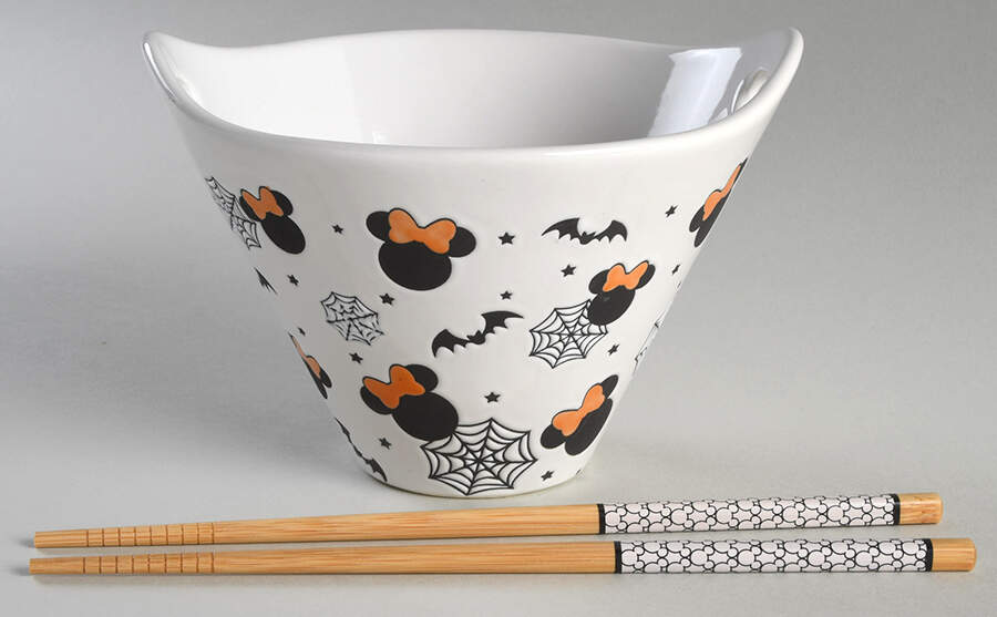 Mickey Spider Web Noodle Bowl & Chopsticks Set by Zrike-1