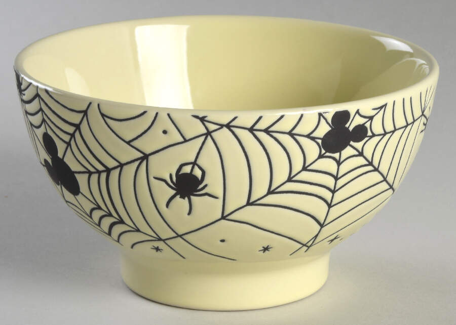 Mickey Spider Web Coupe Cereal Bowl by Zrike-1