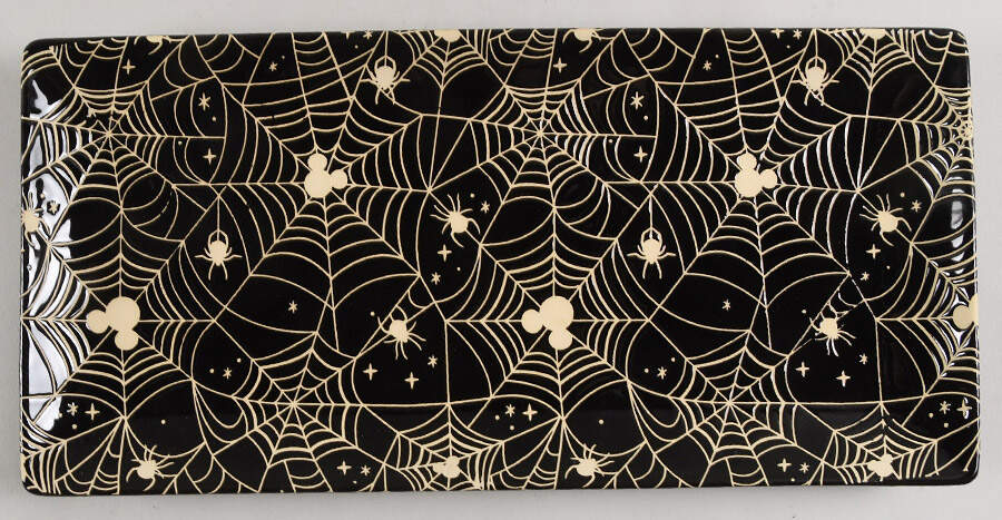Mickey Spider Web Rectangular Tray by Zrike-1