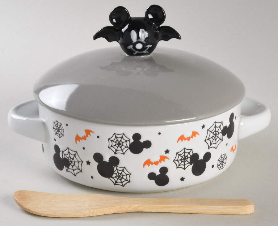 Mickey Spider Web Cheese Baker (Brie) & Lid by Zrike-1
