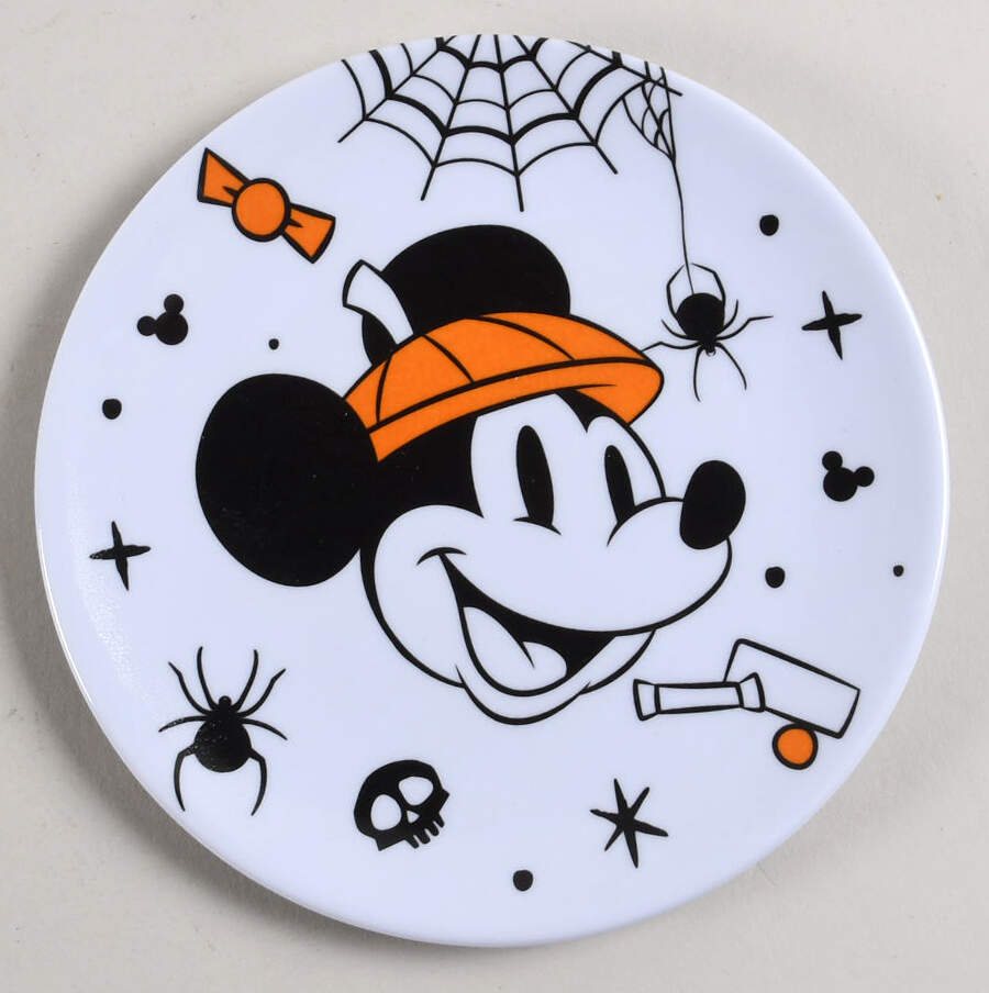 Mickey Spider Web Melamine Appetizer Plate by Zrike-1