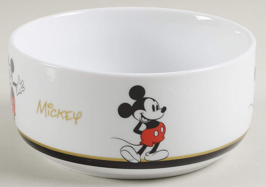 Mickey Gold Signature 16 Oz Round Plastic Microwave Bowl No Vent Lid by Zrike-1