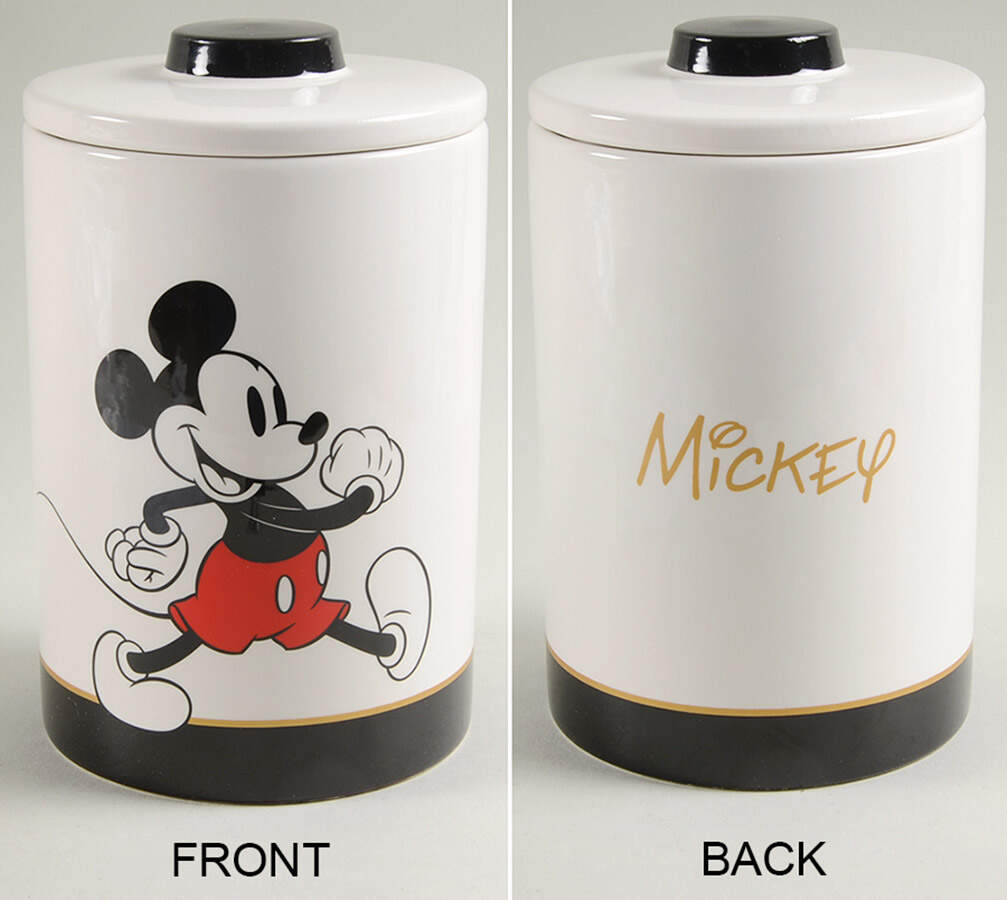 Mickey Gold Signature Medium Canister & Lid by Zrike-1