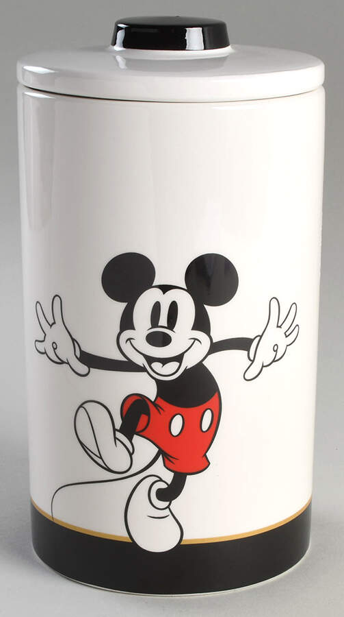 Mickey Gold Signature Large Canister & Lid by Zrike-1