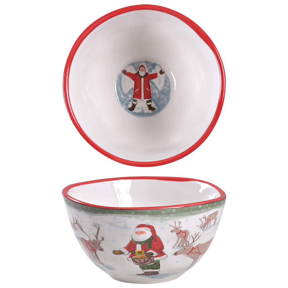 Dear Ol' Santa Soup/Cereal Bowl by Zrike-1