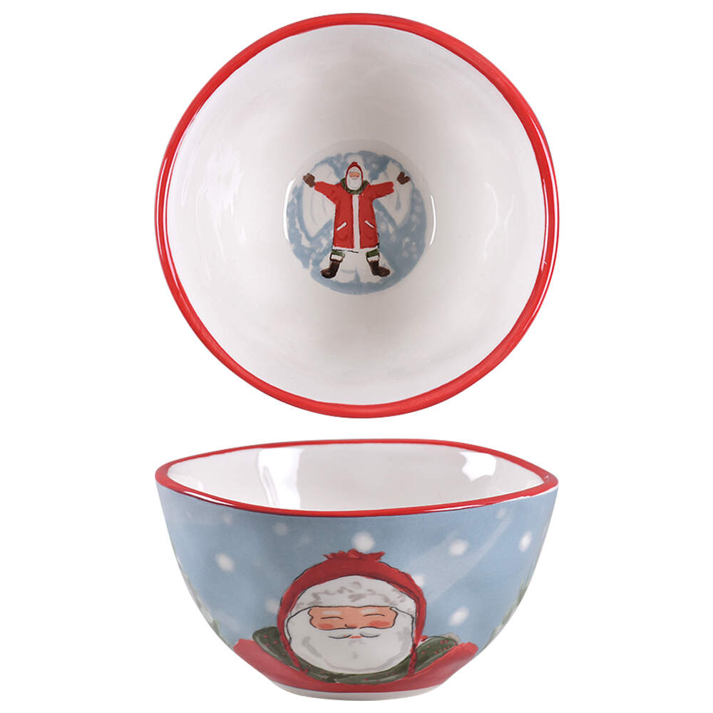 Dear Ol' Santa Soup/Cereal Bowl by Zrike-1